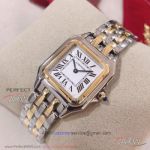 GF Factory Panthere De Cartier Medium Model Yellow Gold Bezel Swiss Ronda Quartz Women's Watch W2PN0007